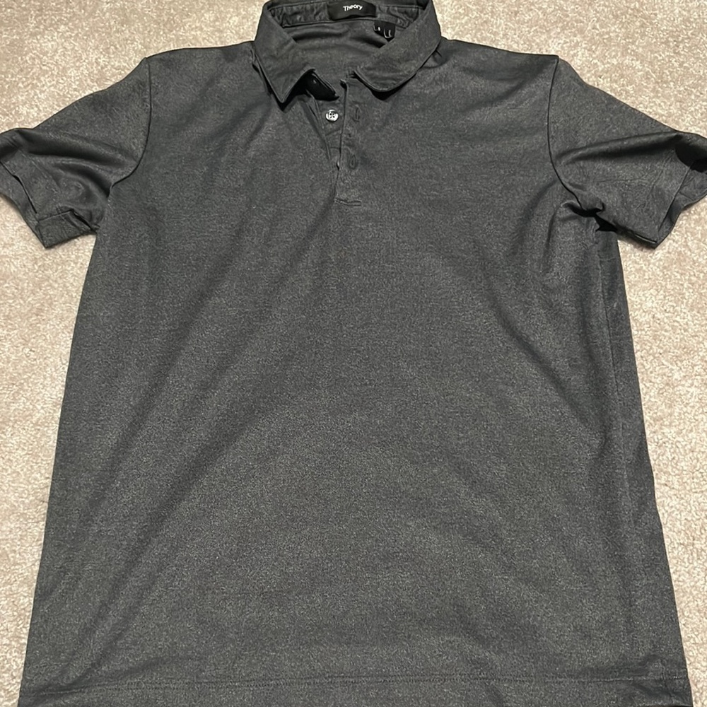 Theory dark gray polo
